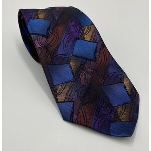 Missoni‎ Men's 100% Silk Striped Patterned Neck Tie Blue Red Purple
